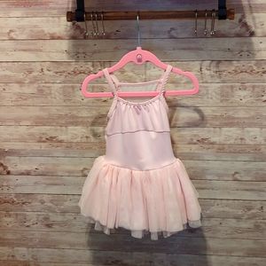 Pink tutu with rhinestones and back detail size 2-4